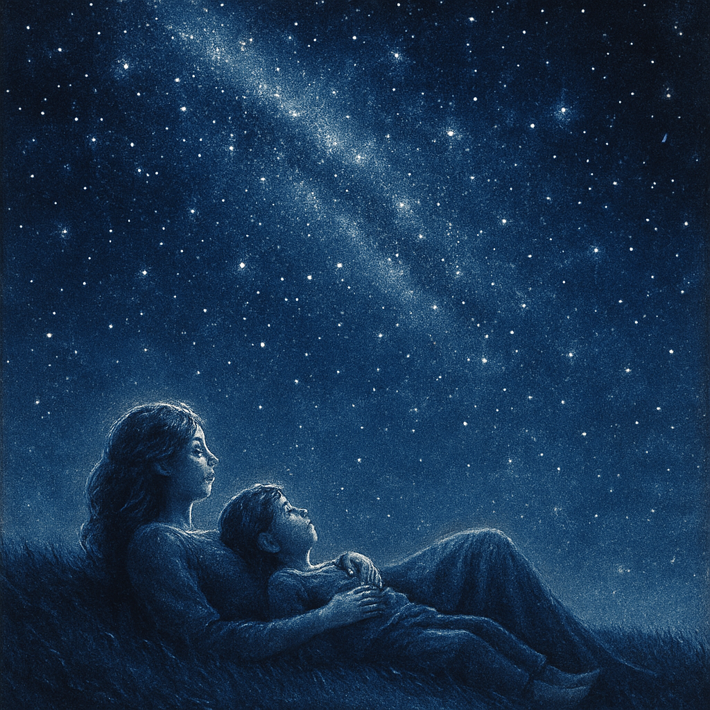 Star Gazing Bonding Moment DIY paint by numbers