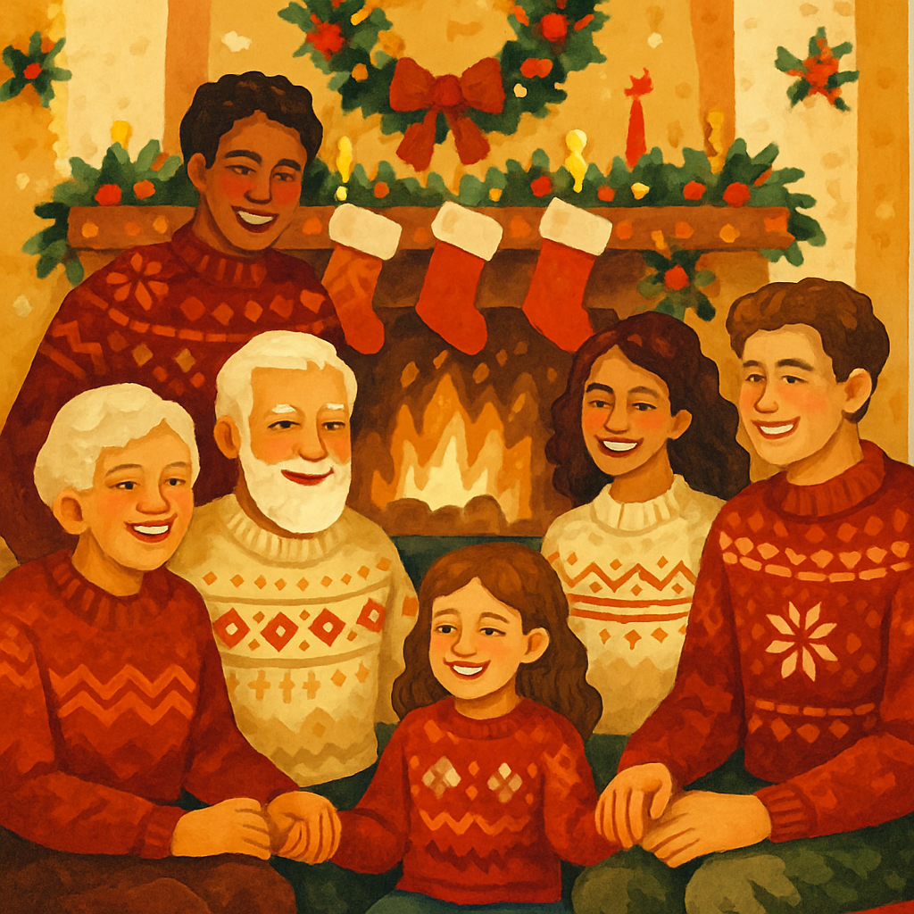 Fireside Gathering Painting by numbers kit