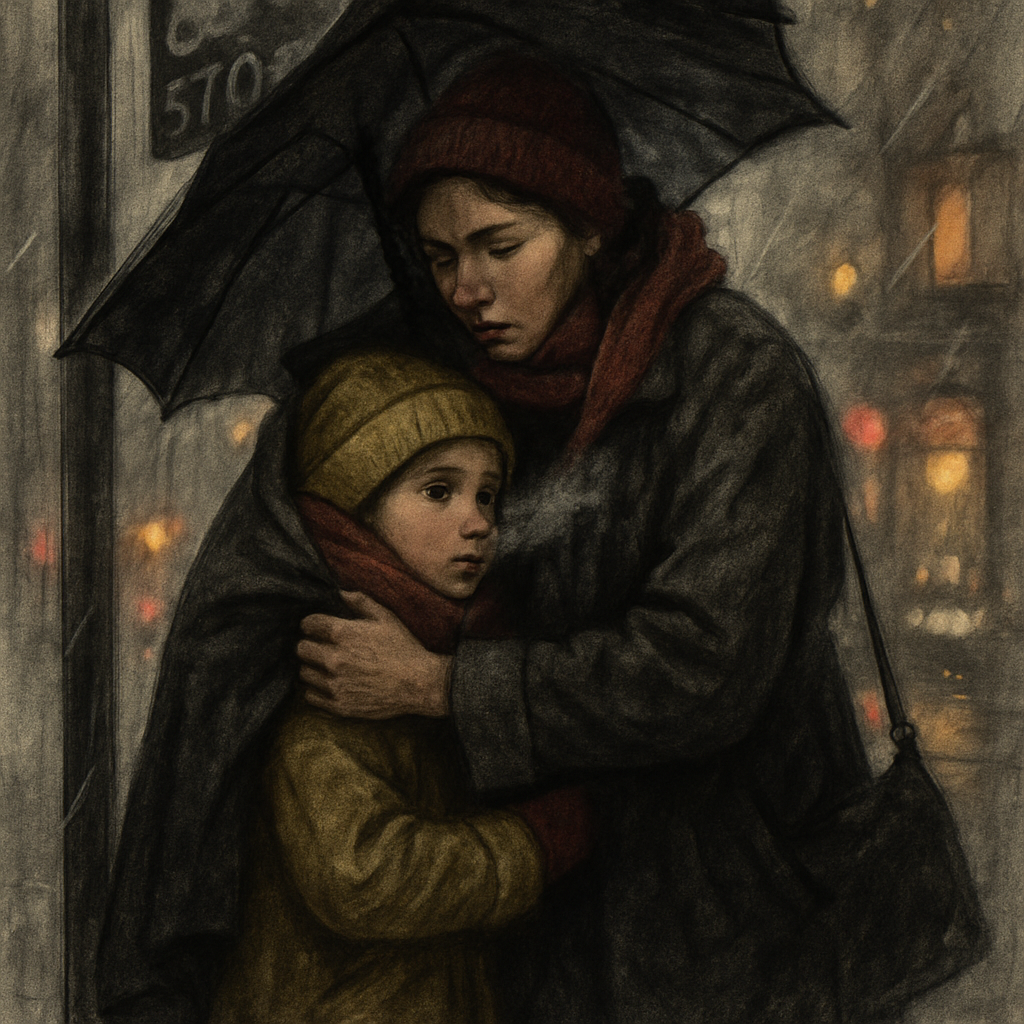 Bus Stop Warmth paint by number