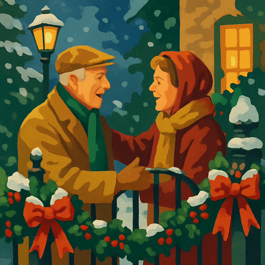 Garlanded Gate Reunion Painting by numbers kit