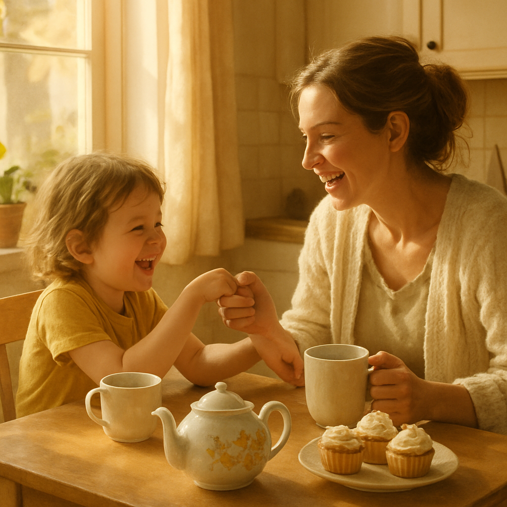 Morning Coffee And Little Laughter paint by numbers