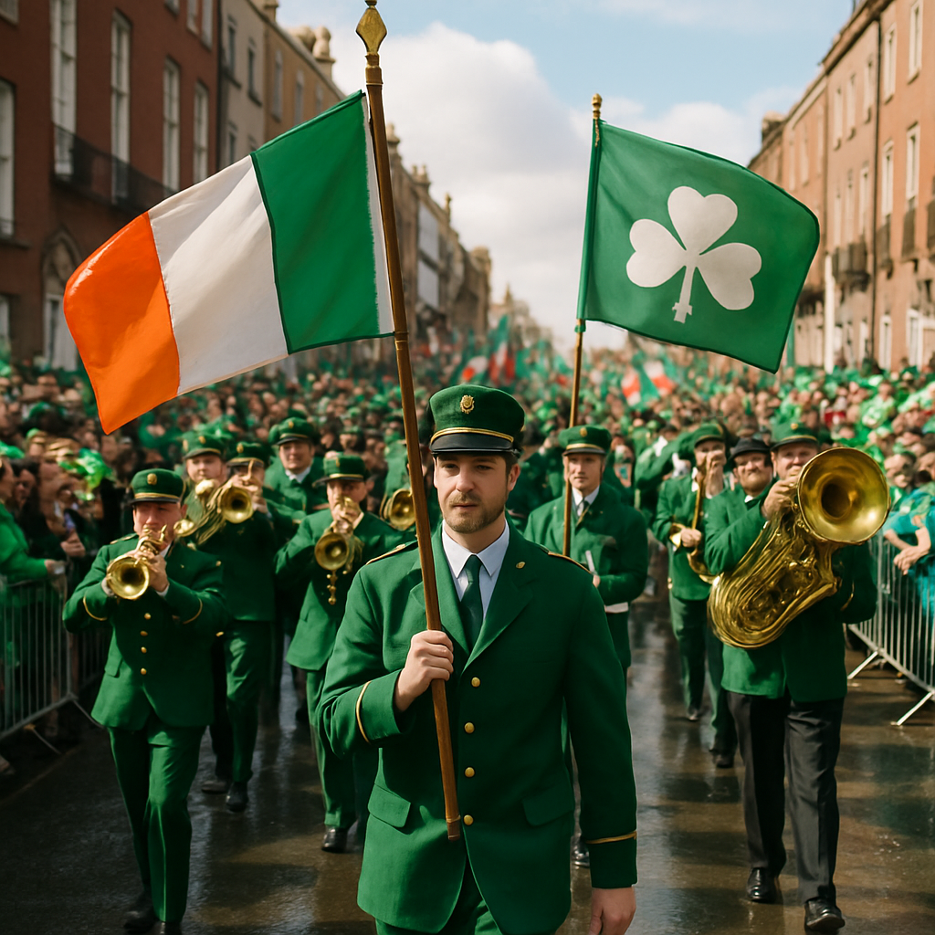 St Patricks Day Parade Dublin Marchers paint by number