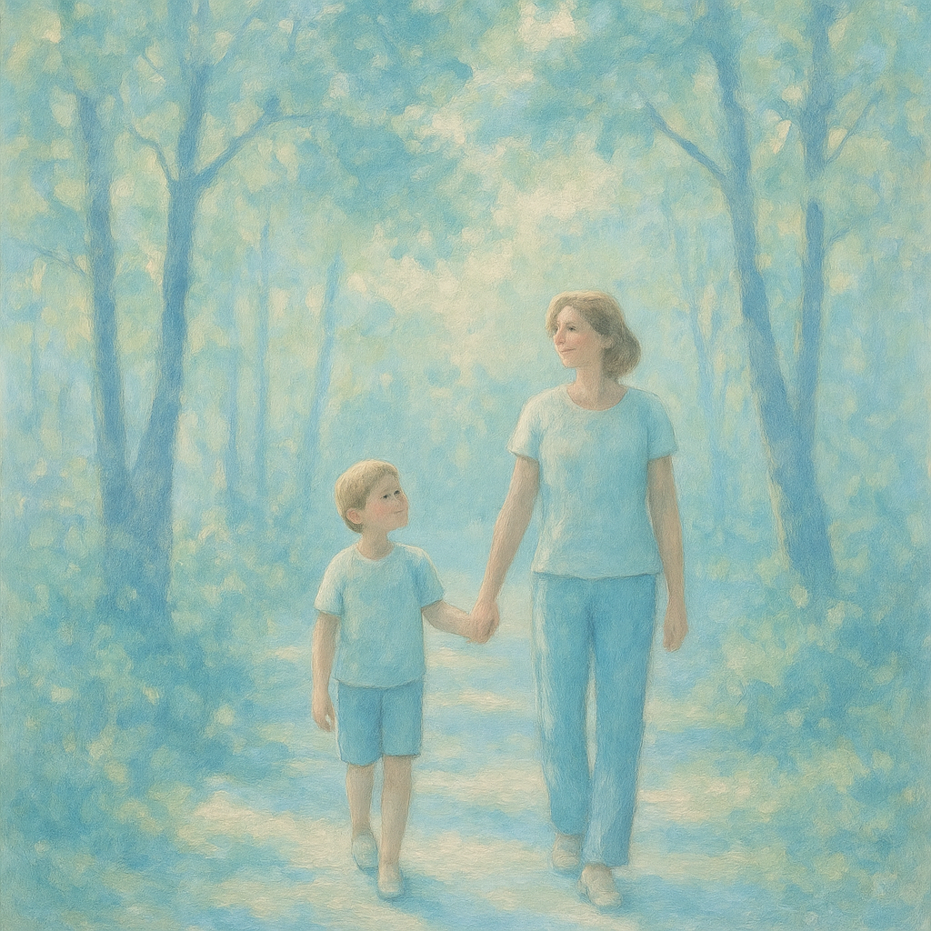 Whispering Trees And Holding Hands paint by color