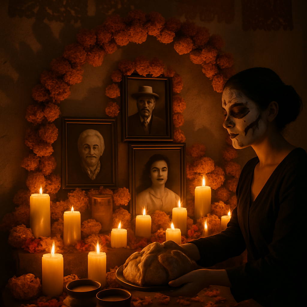 Dia De Muertos Family Altar painting number kit