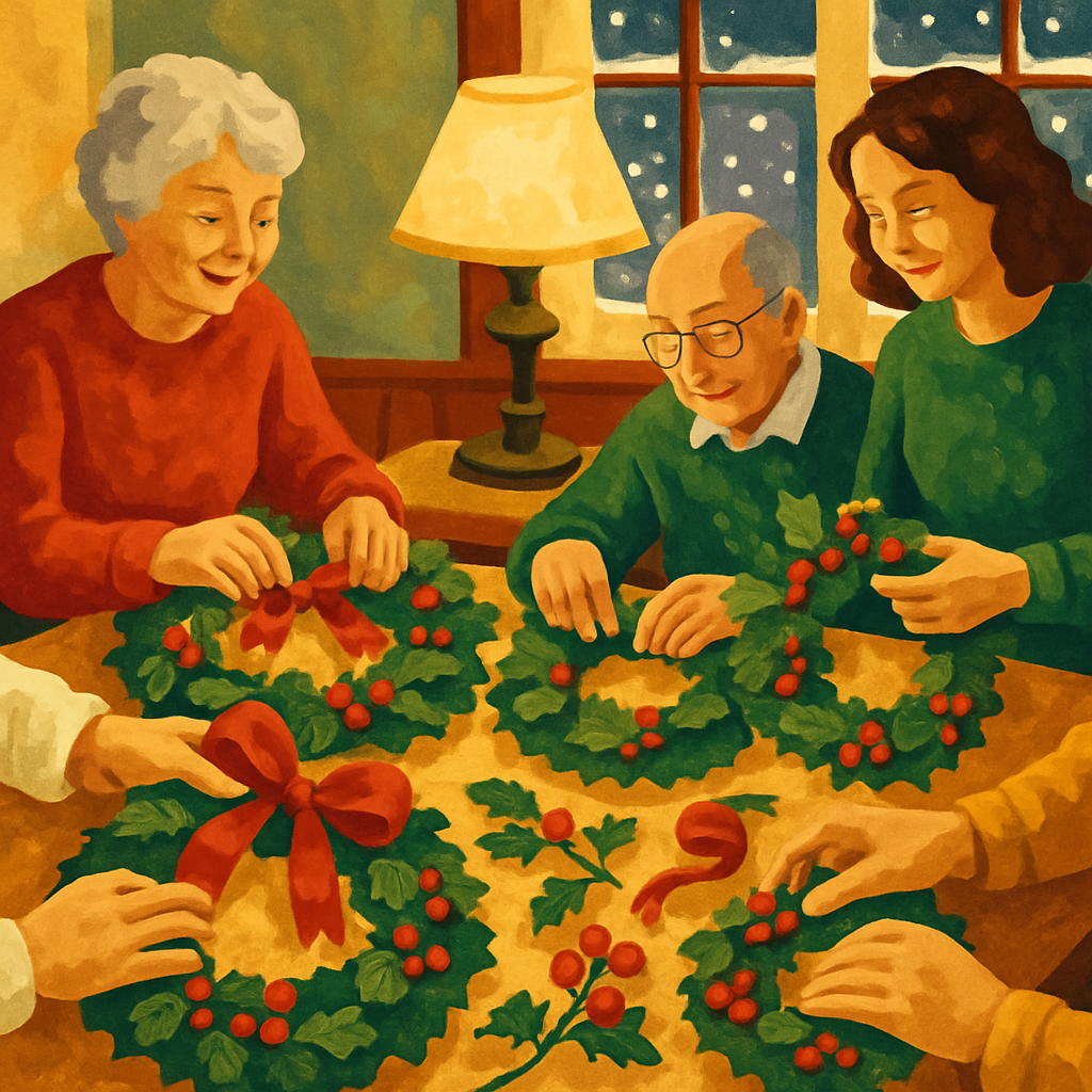 Wreathmakers Lane DIY paint by numbers