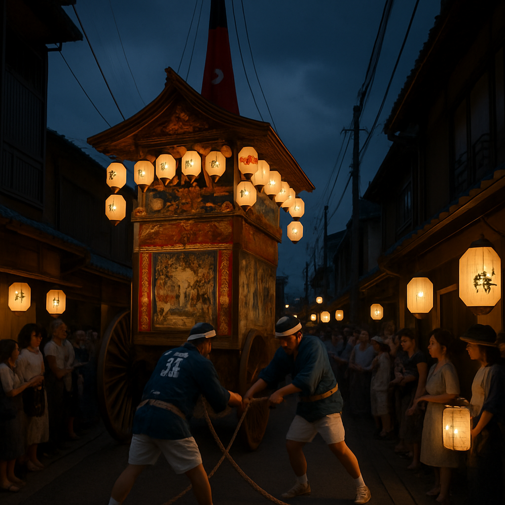 Gion Matsuri Yamaboko Float Paint by numbers kits