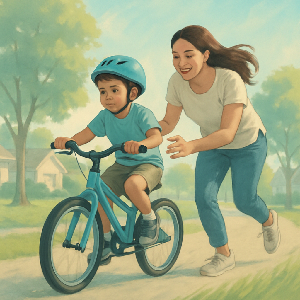 First Bike Ride Let Go painting number kit