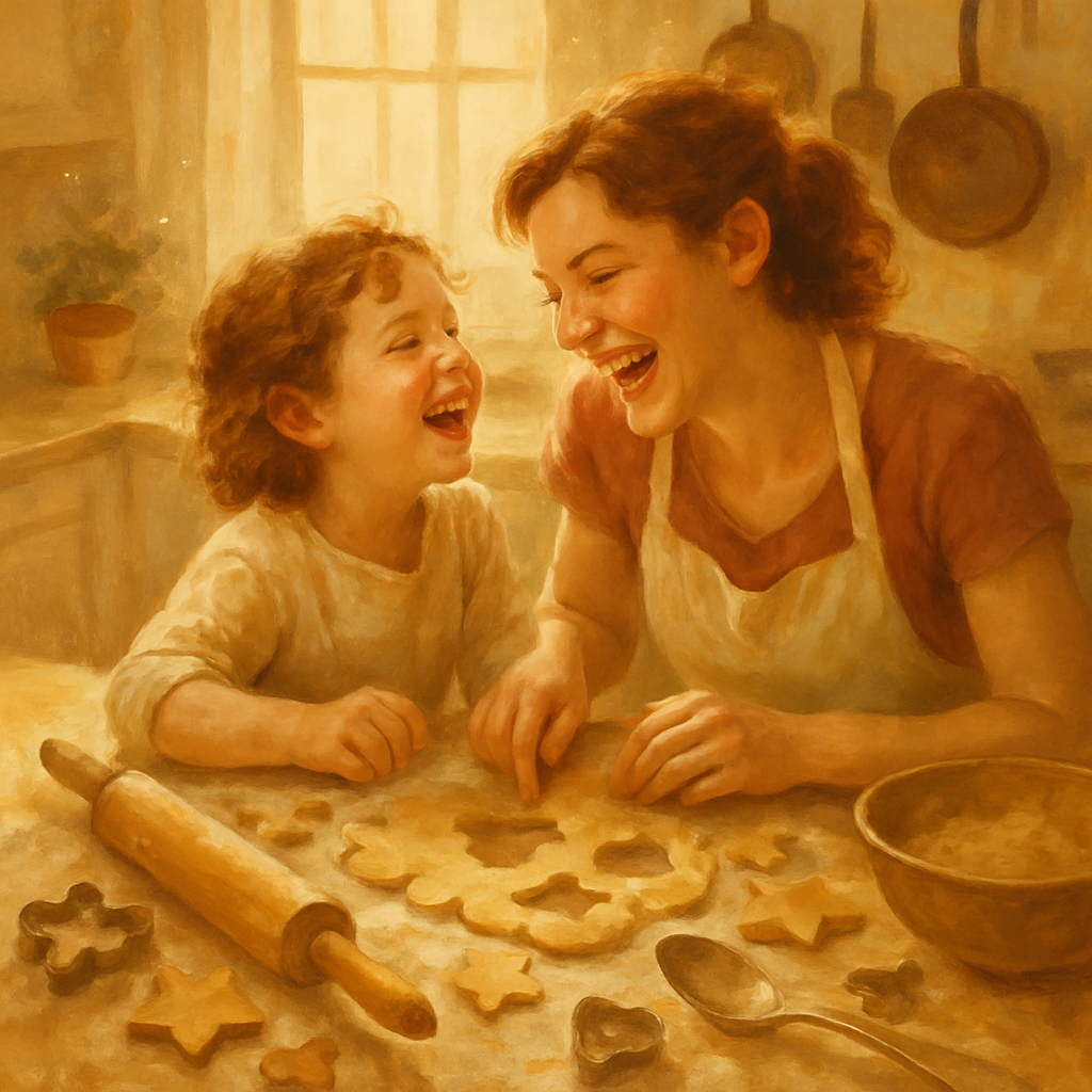 Kitchen Baking Flour Fight painting number kit