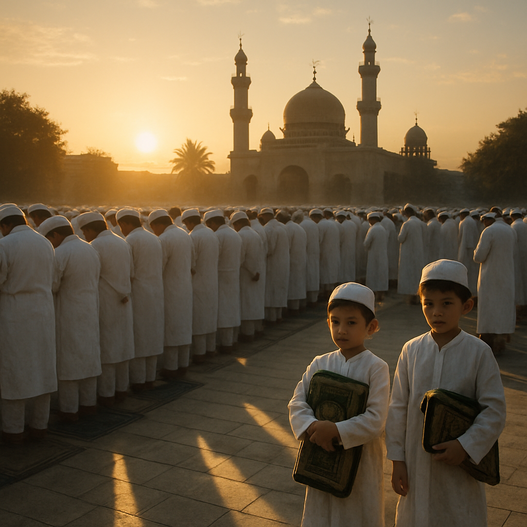 Eid Morning Prayer Gathering Paint by numbers kits