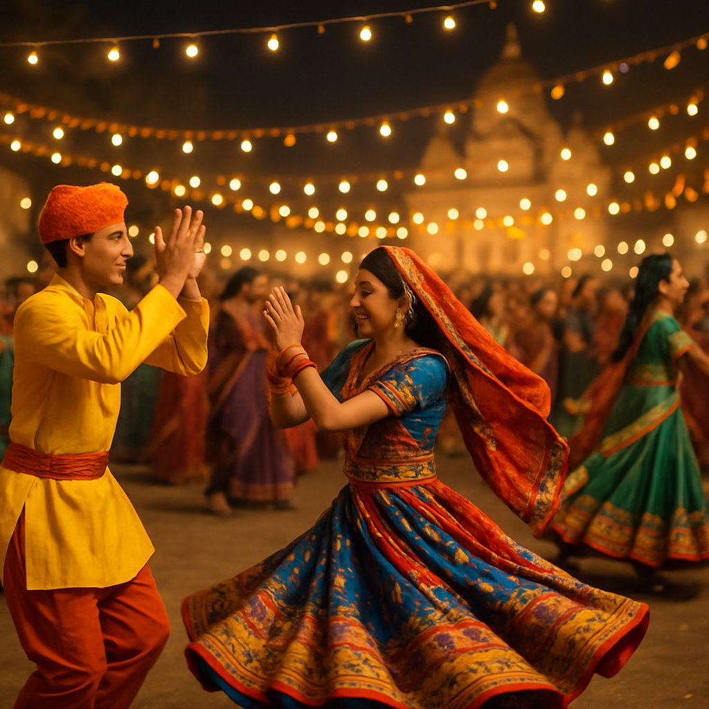 Navaratri Garba Night paint by number
