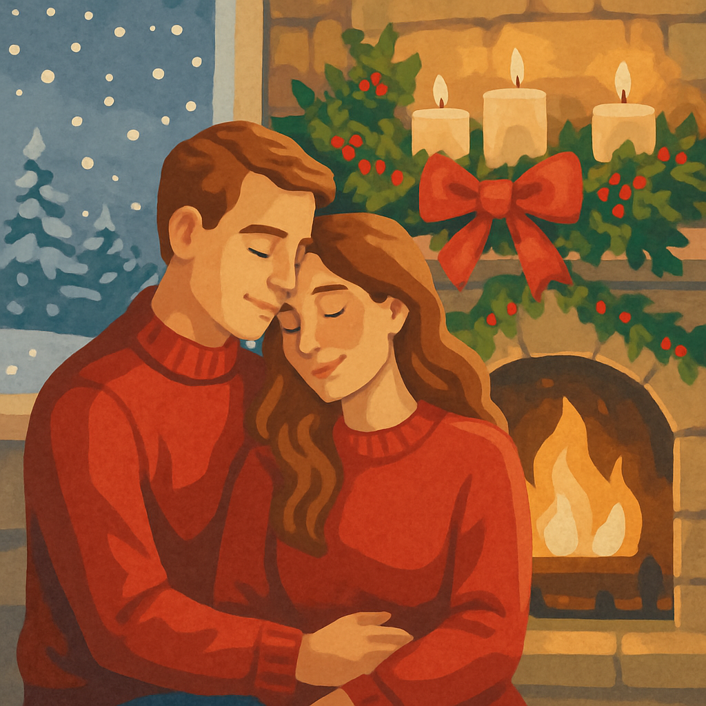 Holiday Hearth Haven paint by numbers
