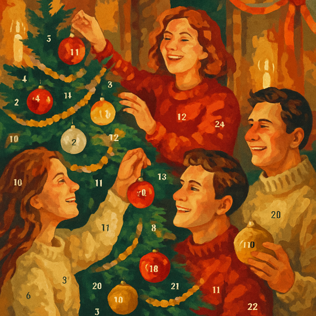 Twinkling Ornament Jubilee Number painting