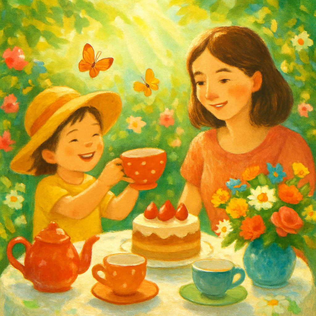 Heartfelt Garden Tea Party Painting by numbers kit