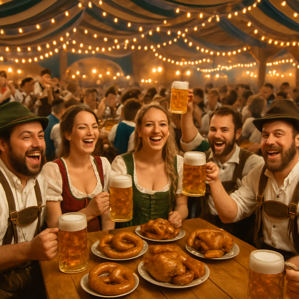 Oktoberfest Gathering painting number kit