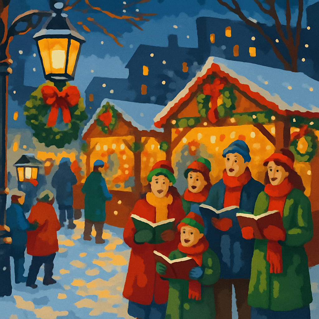 Night Market Carol paint by number