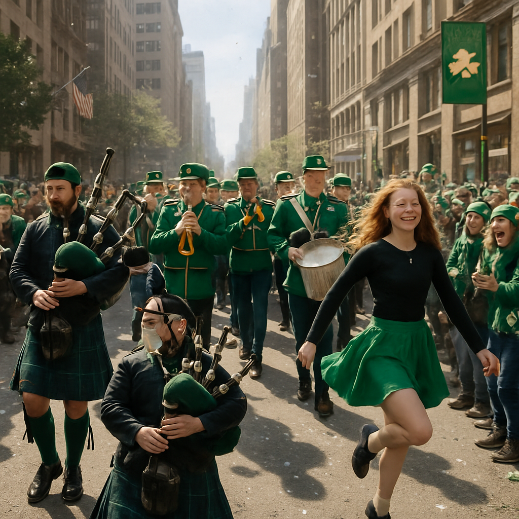 St Patrick Day Parade Numbered painting kits