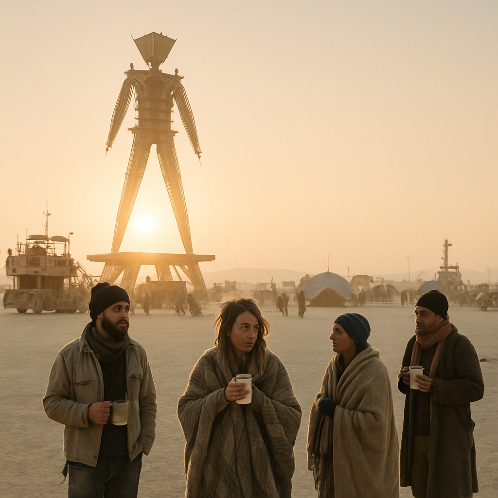 Burning Man Playa Dawn Numbered painting kits
