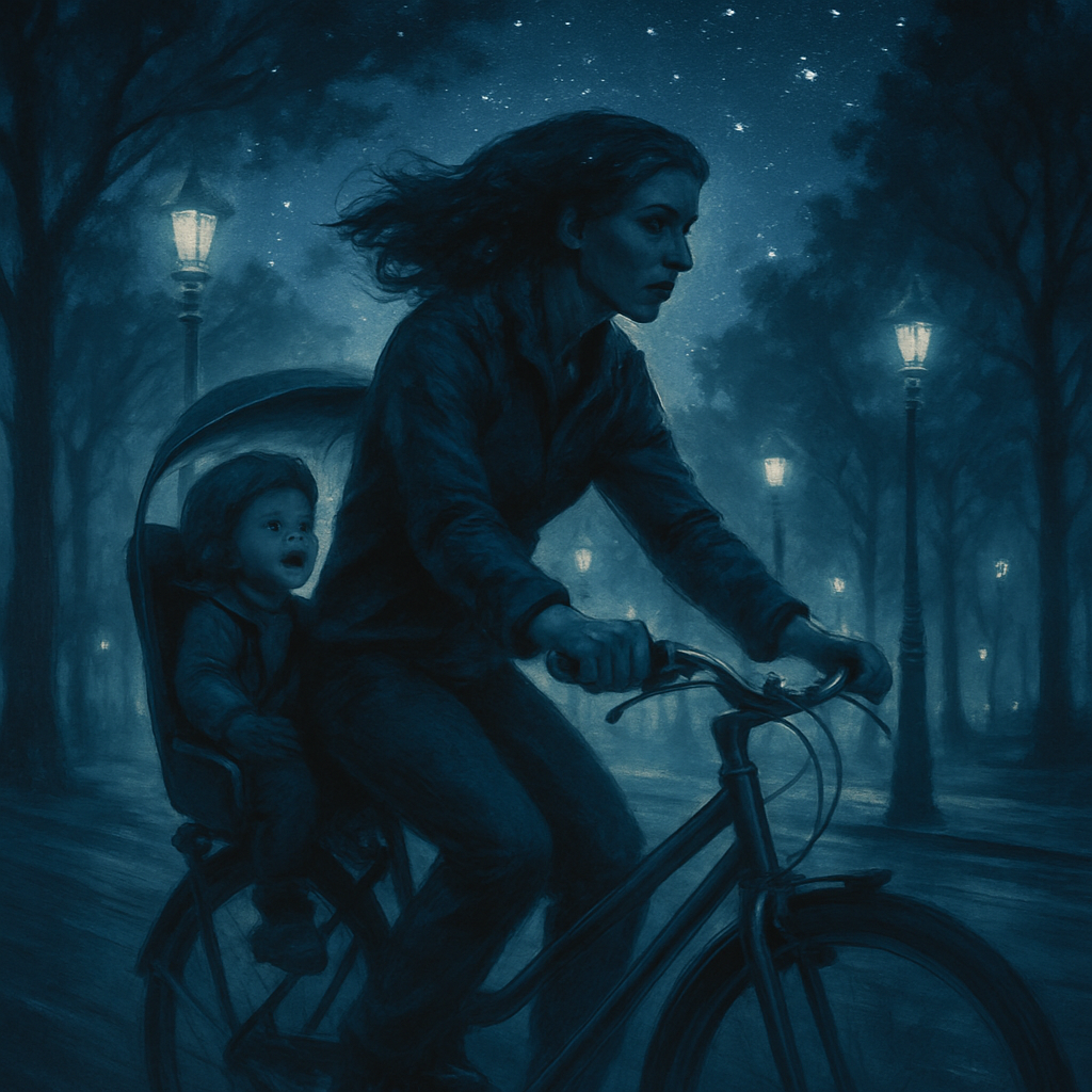 Starlit Bicycle Ride paint by number
