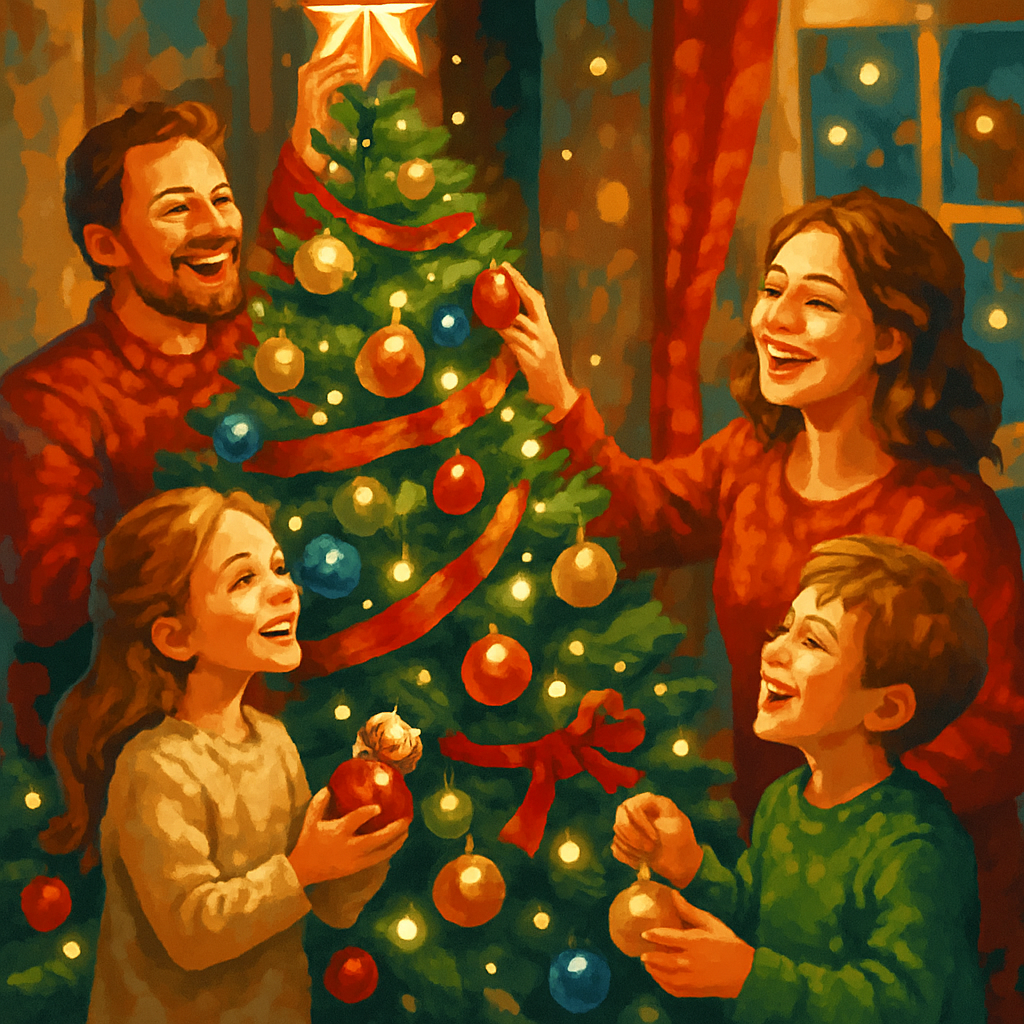 Joyful Gathering Number painting