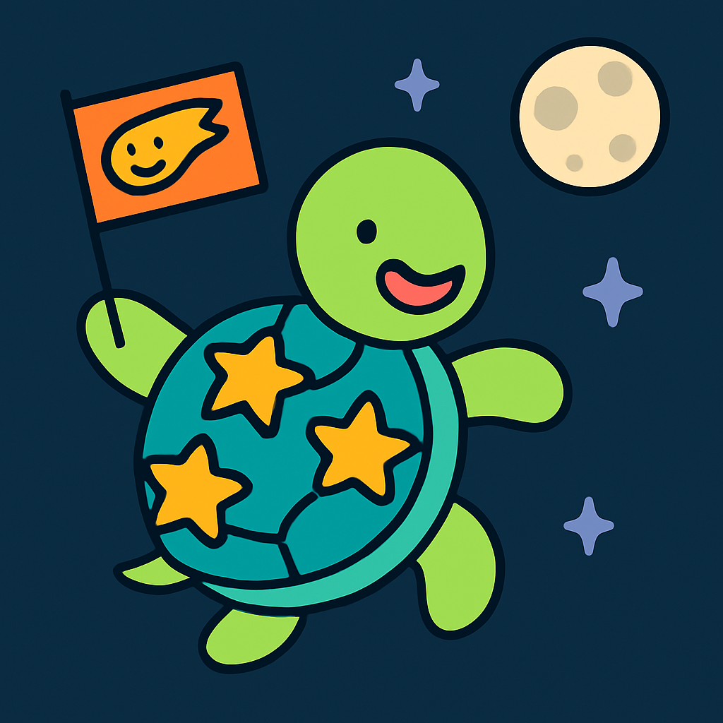 Starlight Space Turtle Paint by numbers art
