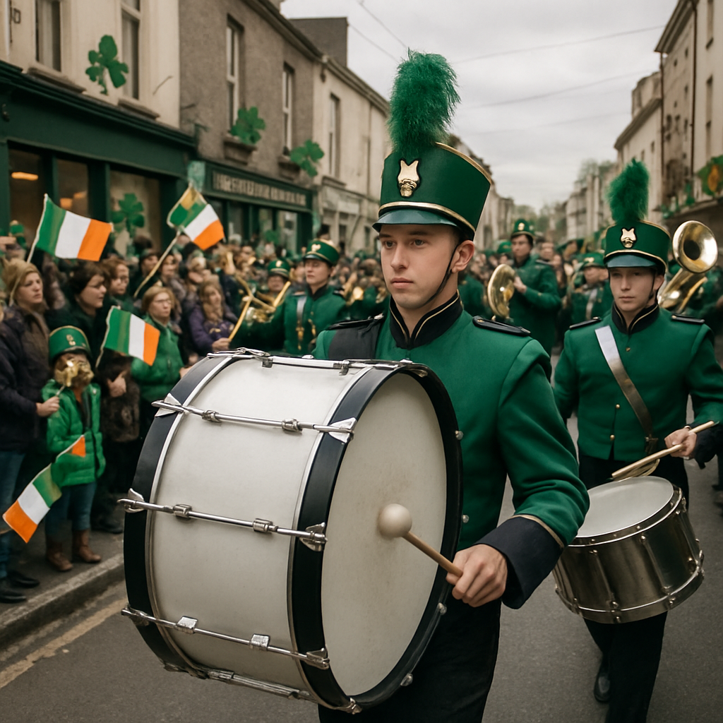 Saint Patrick Street Parade Dublin paint by color