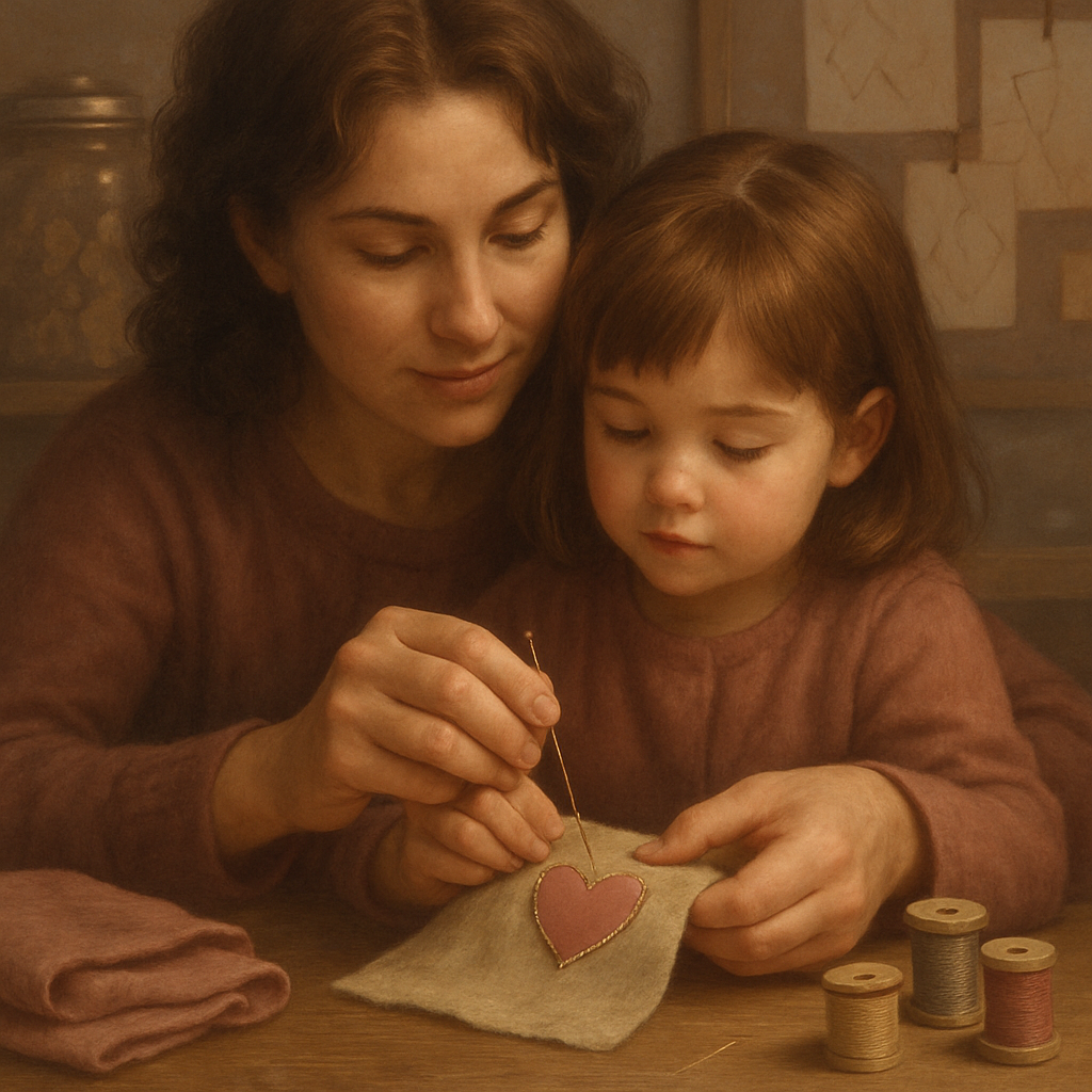 Teaching To Sew DIY paint by numbers