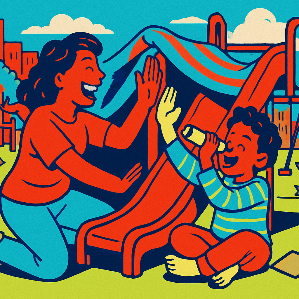 Playground Fortress Paint by numbers art