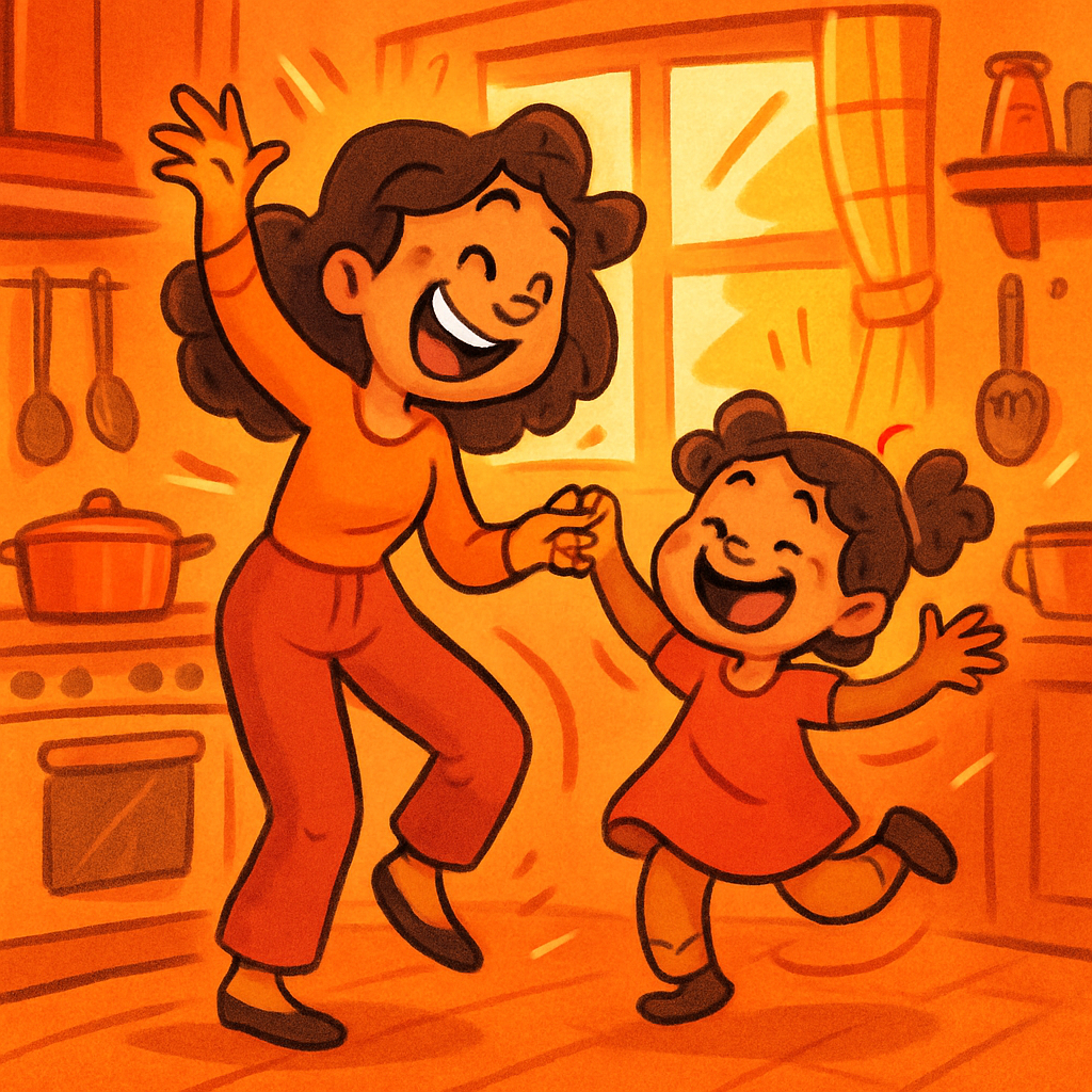 Kitchen Dance With Mommy paint by number