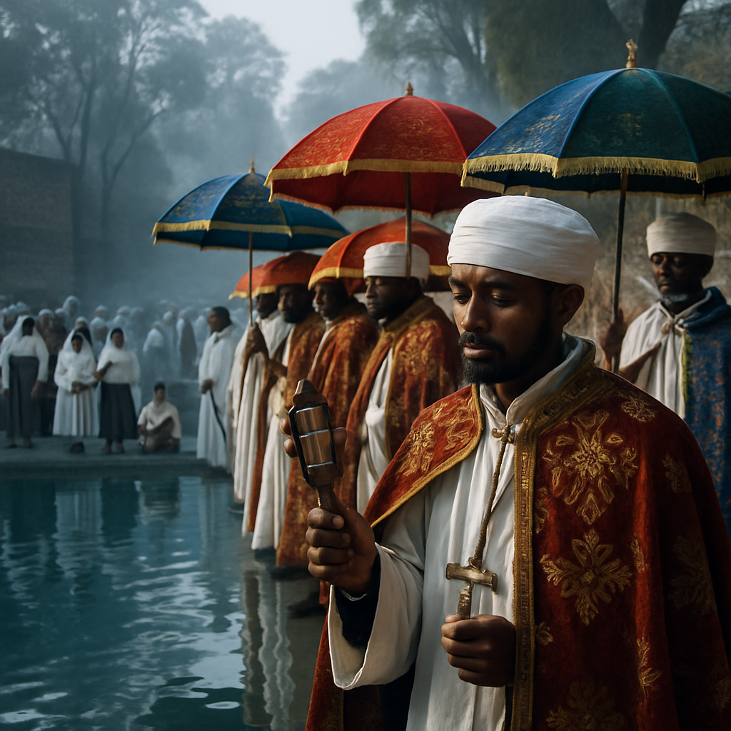Timkat Procession In Gondar DIY paint by numbers