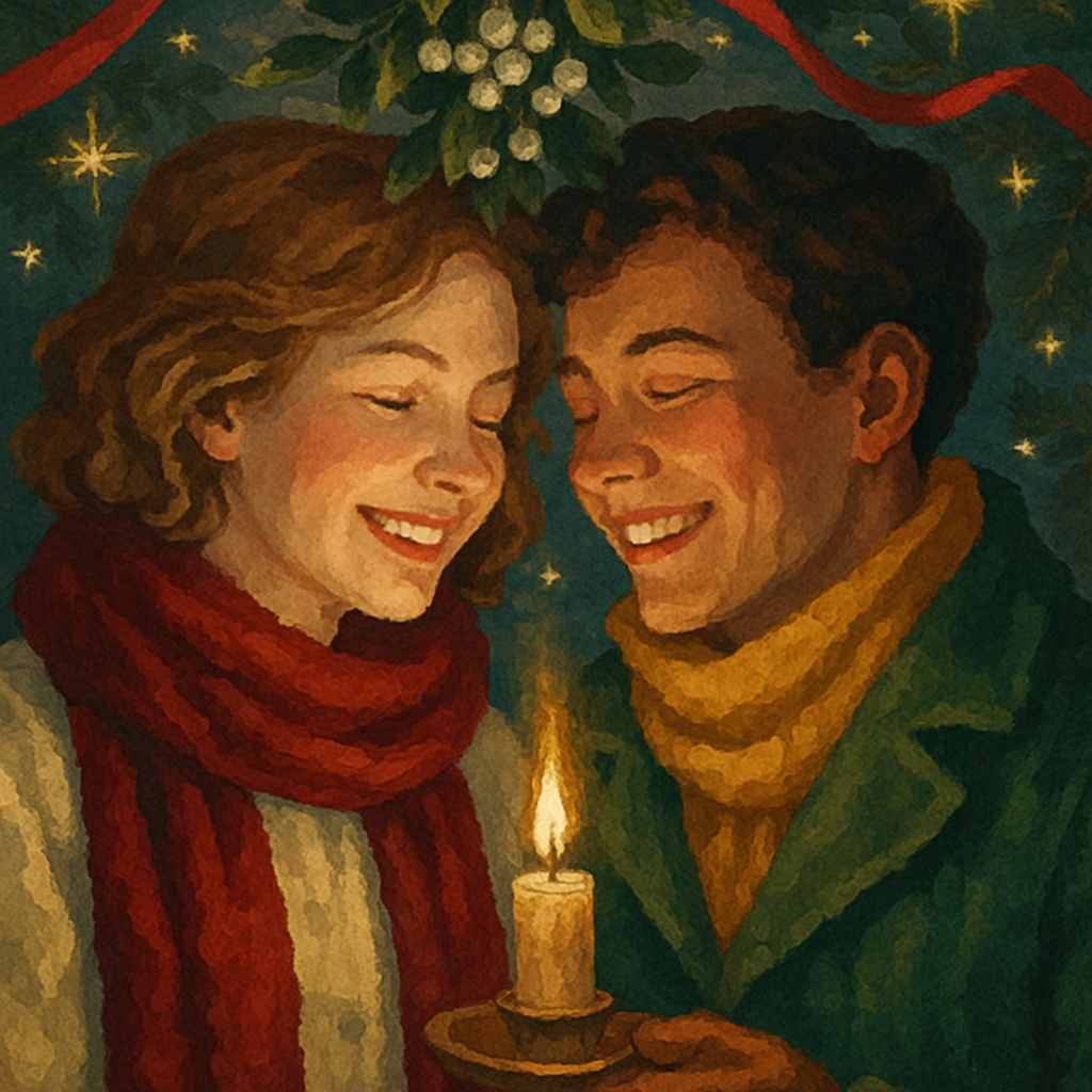 Merry Mistletoe Moments paint by number