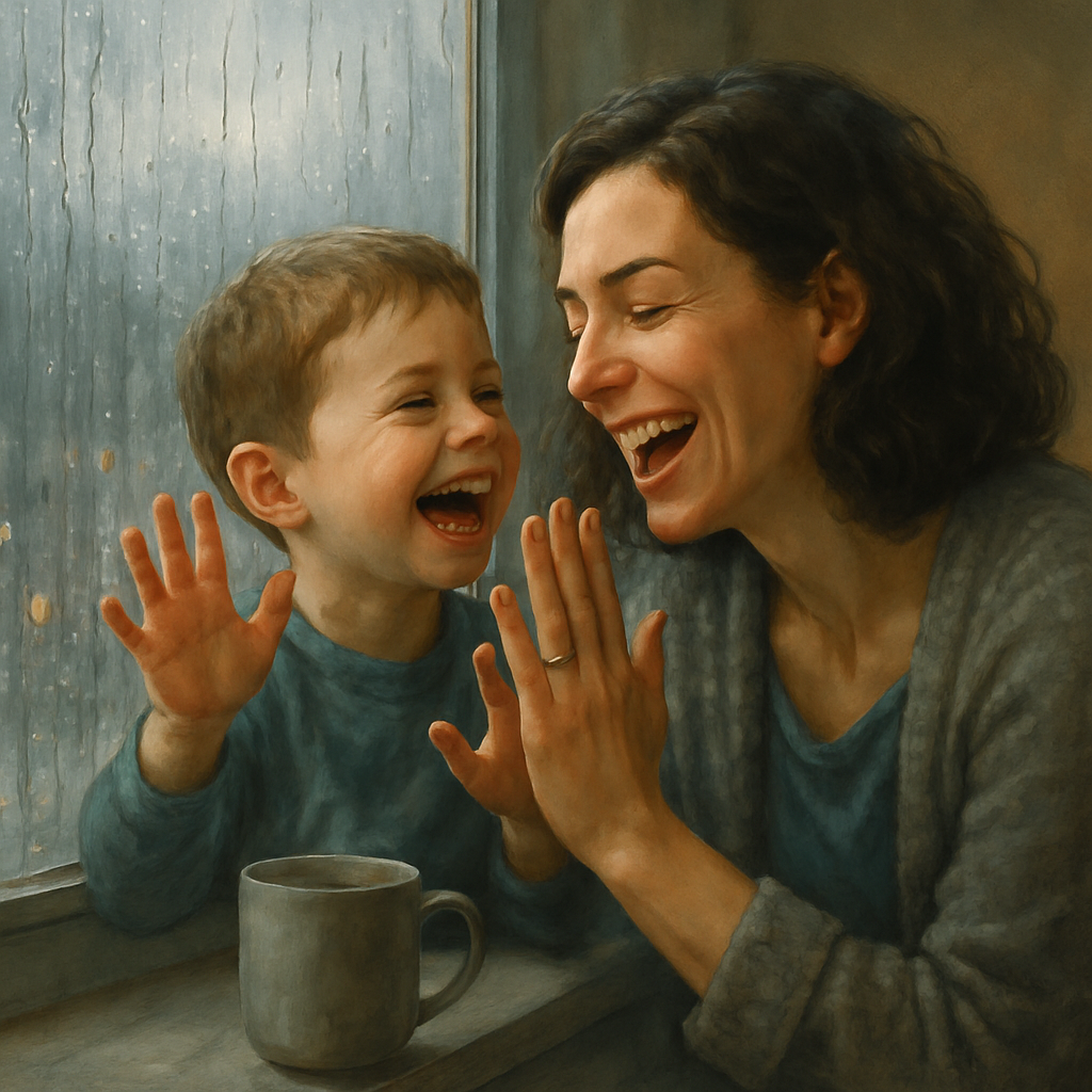 Rainy Day Window Sharing Paint by numbers kits