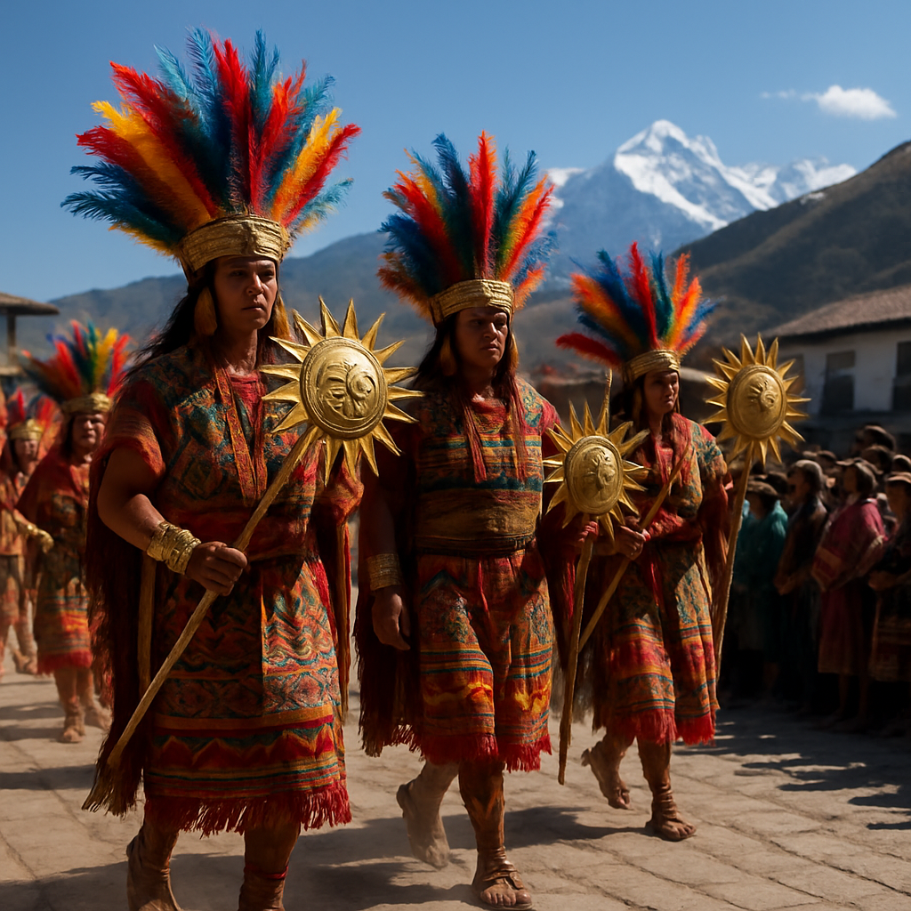 Inti Raymi Sun Procession Cusco paint by numbers