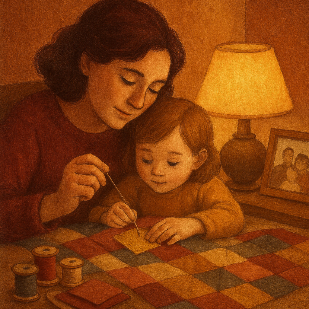 Sewing A Patchwork Memory Numbered painting kits