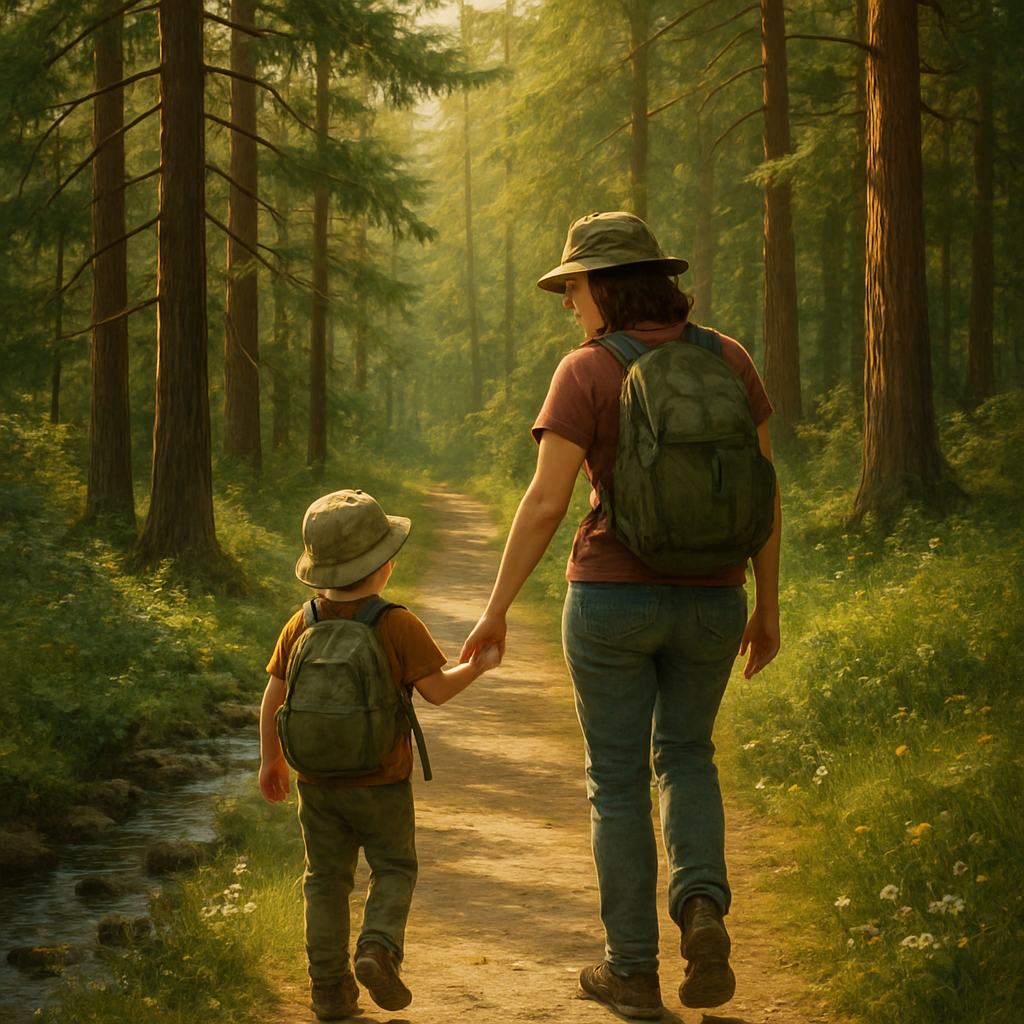 Forest Trail Hand In Hand Paint by numbers kits