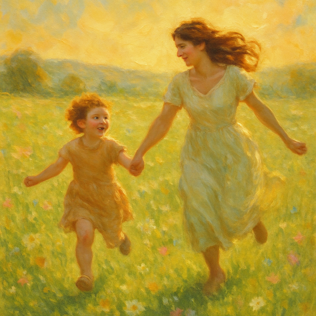 Sunlit Meadows Of Maternal Joy DIY paint by numbers