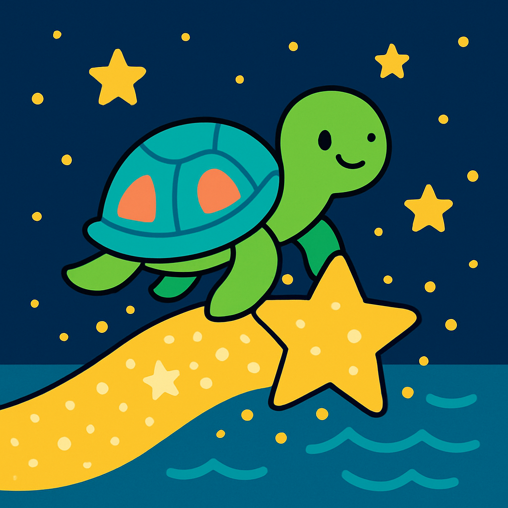 Starlight Sea Turtle Voyage Paint by numbers kits