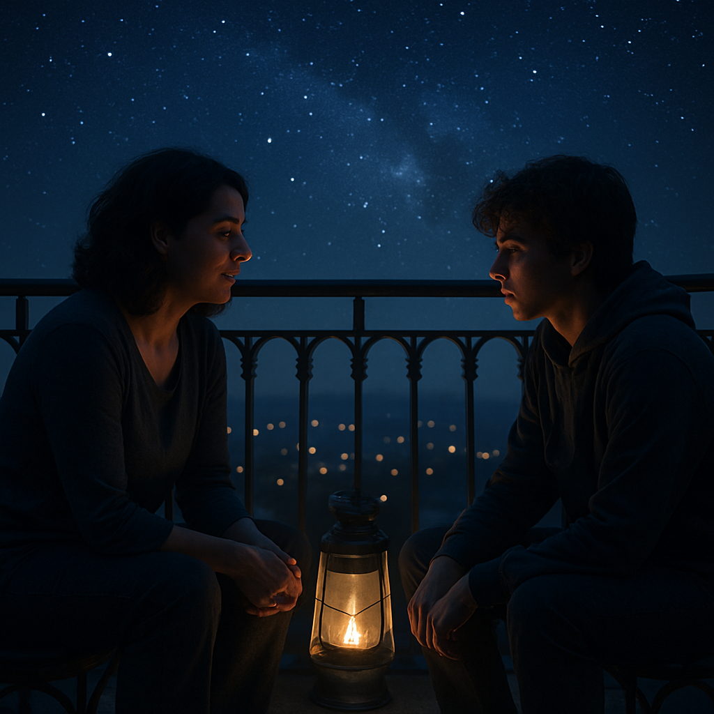 Mother And Teen Starglow Conversation Painting by numbers kit