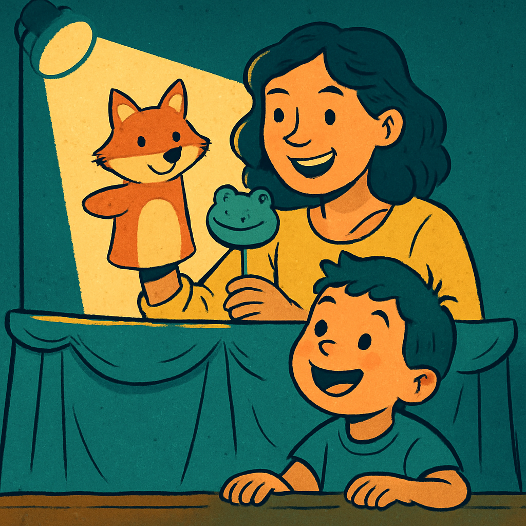 Puppet Show Surprise paint by numbers