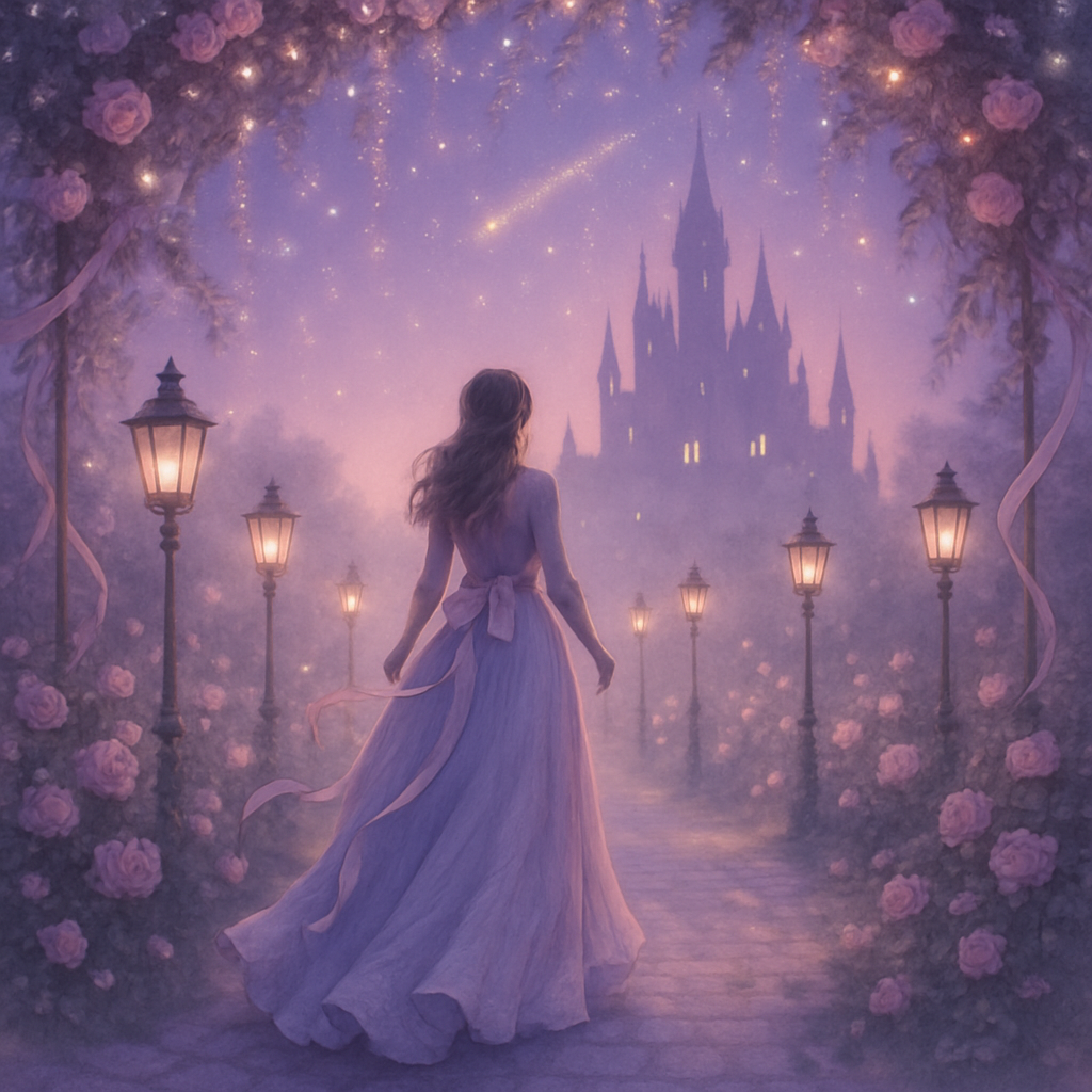 Princess Starlit Promenade paint by numbers