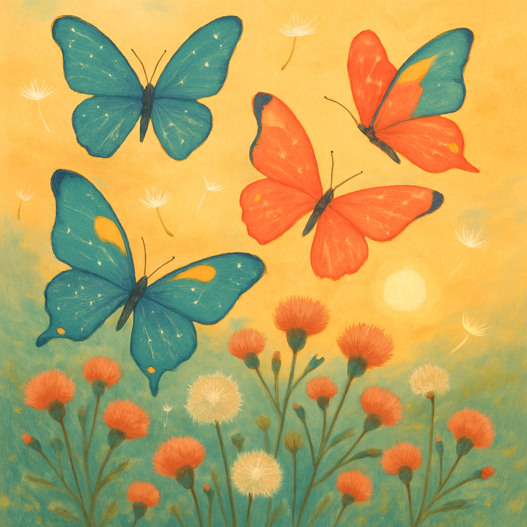 Butterfly Celestial Garden paint by number