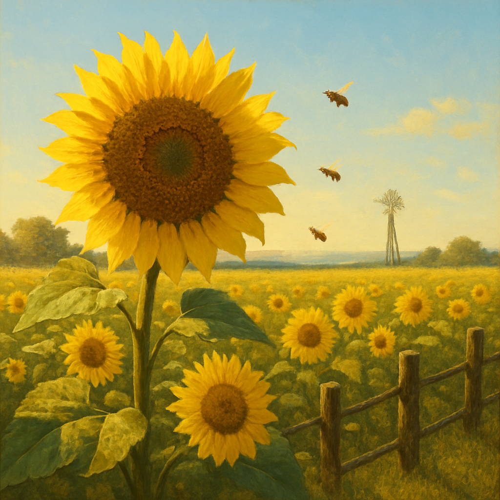 Sunflower Morning Radiance Painting by numbers kit