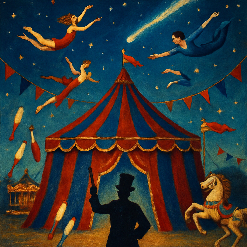 Circus Moon Pavilion Paint by numbers art