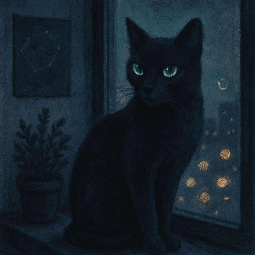 Black Cat Nocturne Watch paint by color