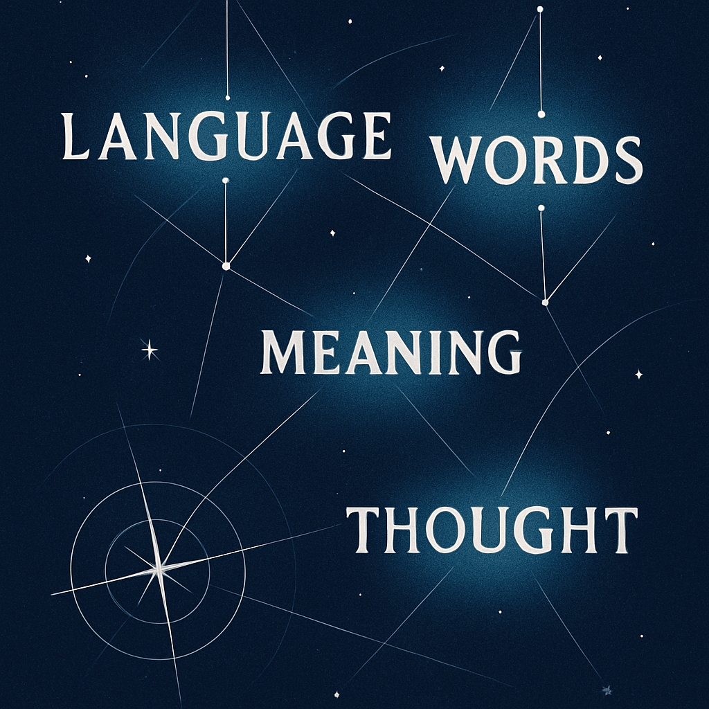 Word Constellation Collage paint by color