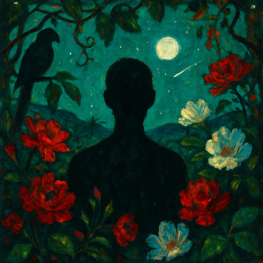 Frida Wild Garden Night Paint by numbers art