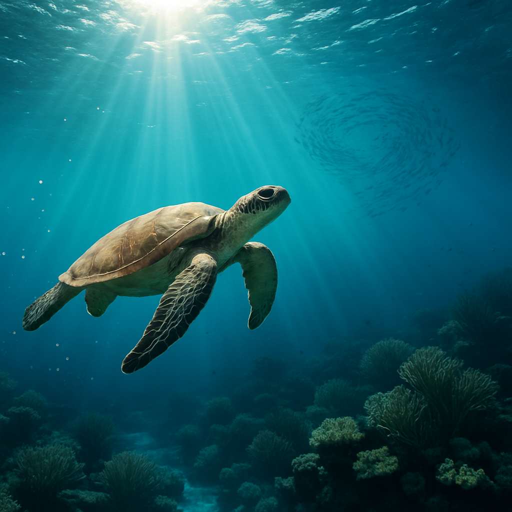 Sea Turtle Ocean Voyager paint by numbers