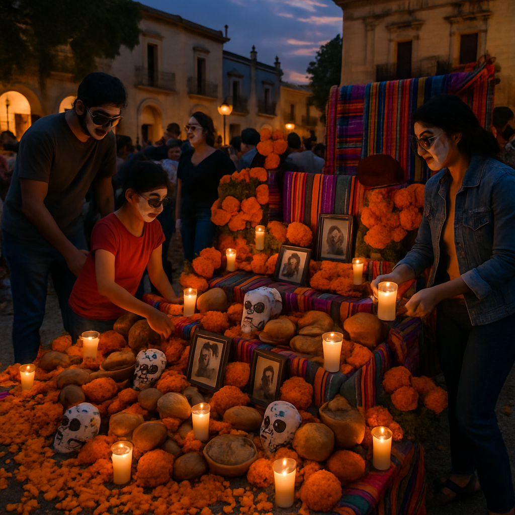 Day Of The Dead In Oaxaca paint by number