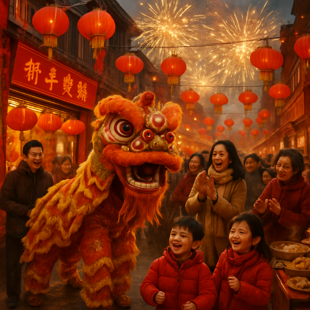 Chinese New Year Festival paint by color
