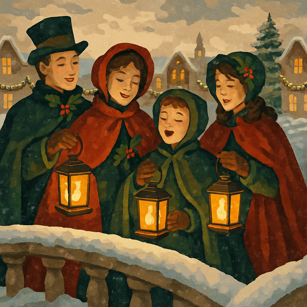 Lanterns On The Bridge painting number kit
