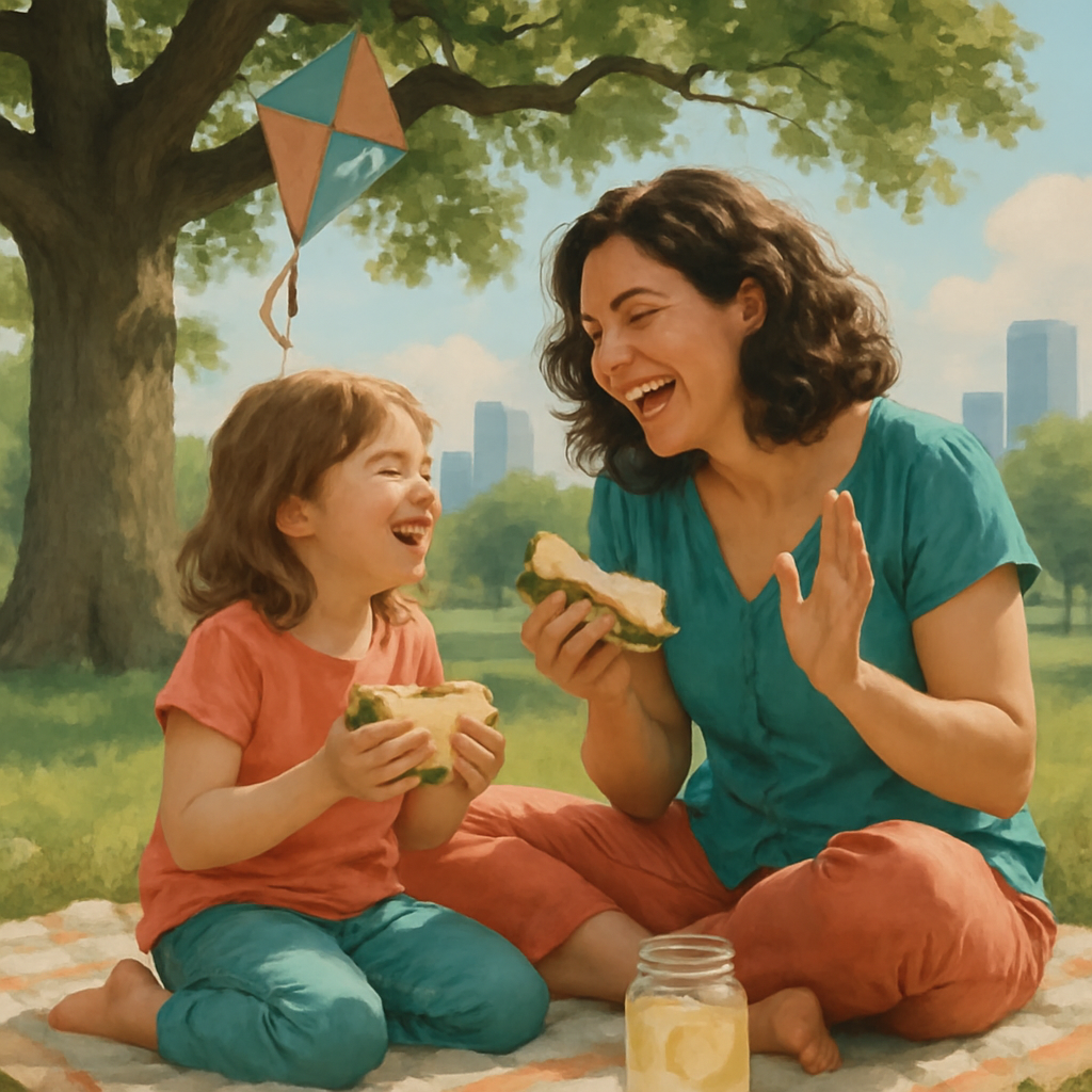 City Park Picnic Duo Numbered painting kits